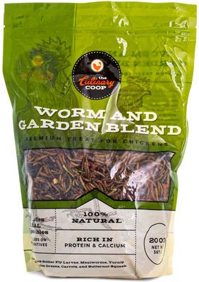 Show full view: Culinary Coop Worm & Garden Blend Chicken Treats, 20-oz bag,   slide 2 of 3