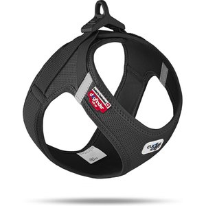 Curli Clasp Vest Air-Mesh Dog Harness, Black, Medium
