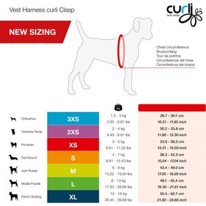 Curli Clasp Vest Air-Mesh Dog Harness, Fuchsia, Medium