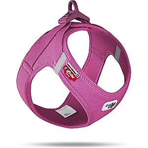 Curli Clasp Vest Air-Mesh Dog Harness, Fuchsia, X-Small