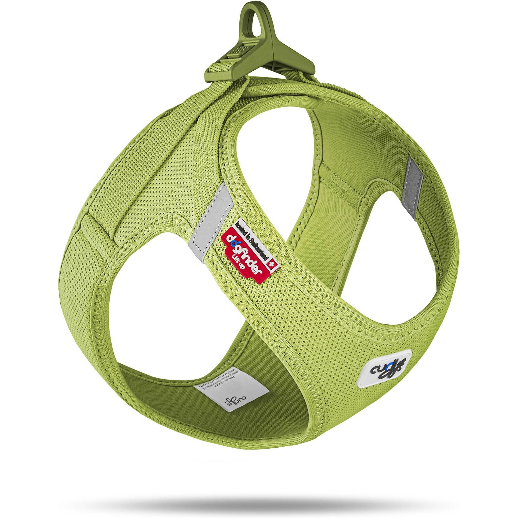 Curli Air-Mesh Small Dog Harness, Lime, X-Small