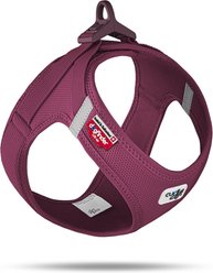 Curli Clasp Vest Air-Mesh Dog Harness, Ruby, Medium