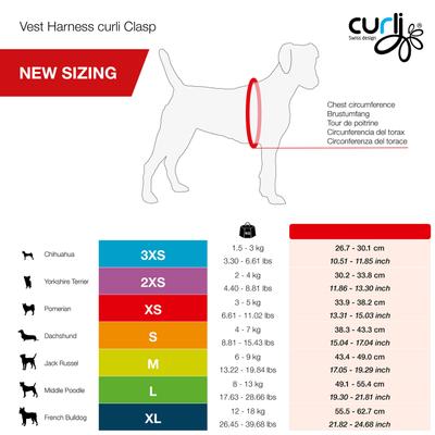 Show full view: Curli Clasp Vest Air-Mesh Dog Harness, Ruby, X-Small slide 3 of 11