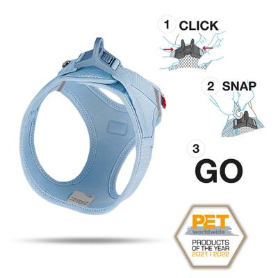 Show full view: Curli Clasp Vest Air-Mesh Dog Harness, Skyblue, Medium slide 2 of 11