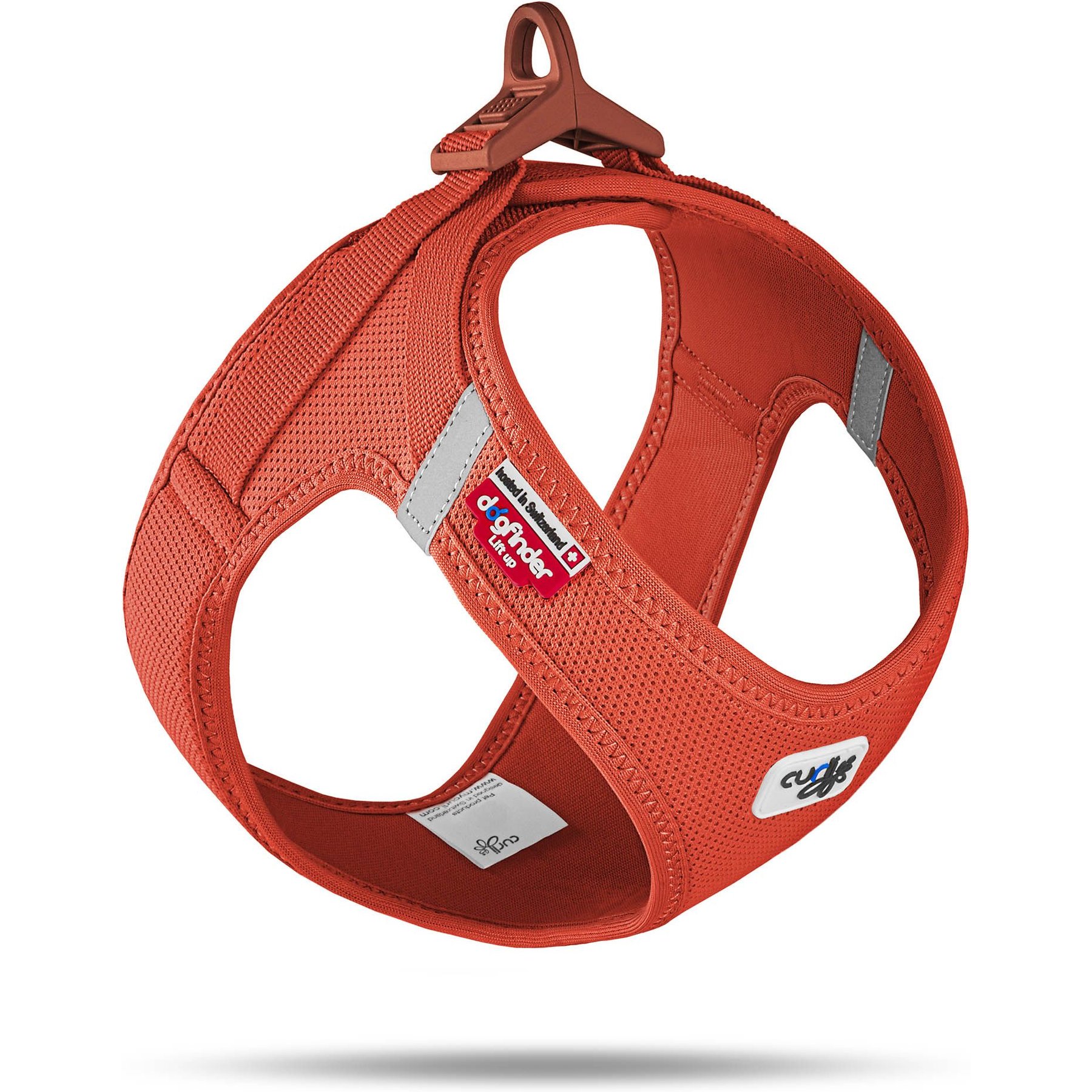 Curli Air-Mesh Small Dog Harness, Sun Orange, Large