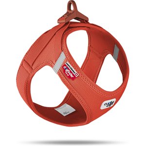 Curli Clasp Vest Air-Mesh Dog Harness, Sun Orange, XXX-Small