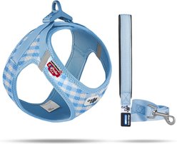 Curli Clasp Vest Air-Mesh Reflective Dog Harness & Leash, Skyblue, Small: 15 to 17-in chest