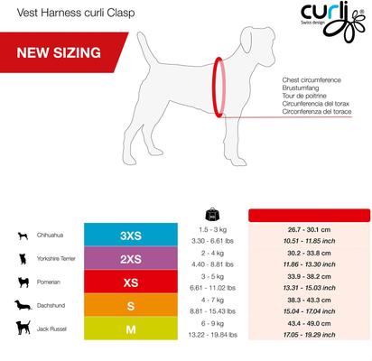 Show full view: Curli Clasp Vest Air-Mesh Reflective Dog Harness & Leash, Skyblue, Small: 15 to 17-in chest slide 5 of 11
