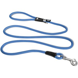 Curli Stretch Comfort Dog Leash, Blue, Medium