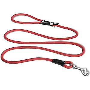 Curli Stretch Comfort Dog Leash, Red, Medium