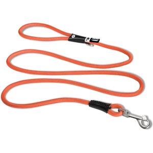 Curli Stretch Comfort Dog Leash, Sun Orange, Medium