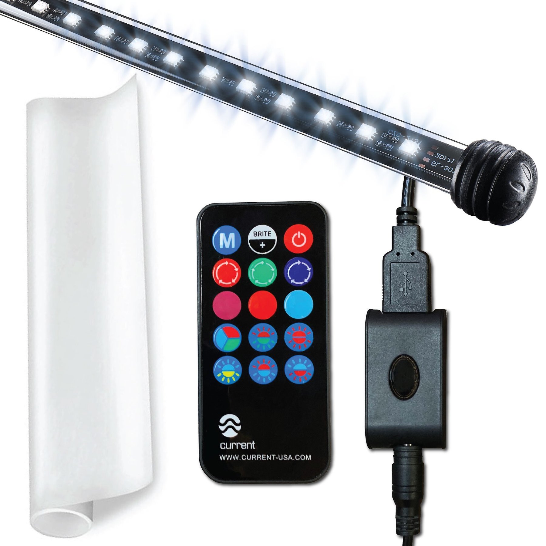 Current USA LightSerene Background LED Aquarium Light Kit, 18-in