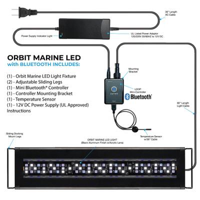 Show full view: Current USA Orbit Marine LED Aquarium Light, 18-24-in slide 4 of 7