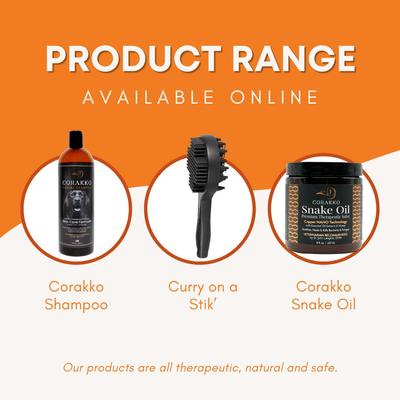 Show full view: Curry on a Stik Corakko Canine Pet Shampoo, 32-fl oz bottle slide 7 of 7