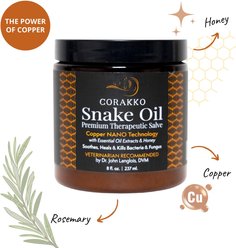 Curry on a Stik Corakko Snake Oil Skin Care Treatment for Pets, 8-fl oz bottle
