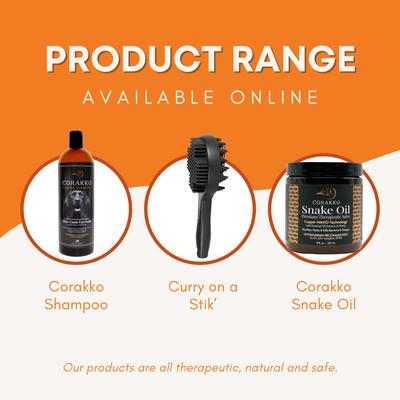 Show full view: Curry on a Stik Corakko Snake Oil Skin Care Treatment for Pets, 8-fl oz bottle slide 5 of 5