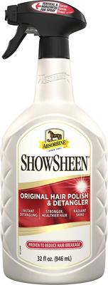 Show full view: Curry on a Stik Horse & Dog Grooming Brush + Absorbine Showsheen Original Hair Polish & Detangler Horse Spray, 32-fl oz bottle slide 9 of 9