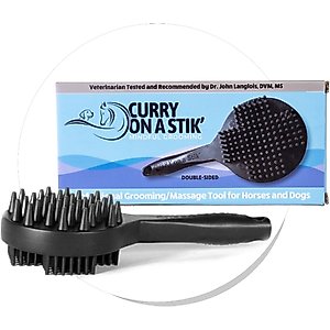 Curry on a Stik Horse & Dog Grooming Brush