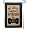 Show in main carousel: Custom Personalization Solutions Approved By The Dog Personalized Garden Flag slide 1 of 4