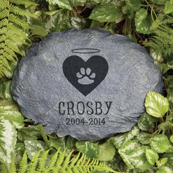 Custom Personalization Solutions Beloved Friend Personalized Cat Memorial Garden Stone, Grey