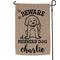 Show in main carousel: Custom Personalization Solutions Beware of Friendly Dog Personalized Burlap Garden Flag slide 1 of 4