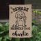 Show in main carousel: Custom Personalization Solutions Beware of Friendly Dog Personalized Burlap Garden Flag slide 2 of 4