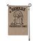 Show in main carousel: Custom Personalization Solutions Beware of Friendly Dog Personalized Burlap Garden Flag slide 4 of 4