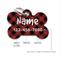Show in main carousel: Custom Personalization Solutions Black & Red Buffalo Check Personalized Pet Tag slide 3 of 4