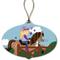 Show in main carousel: Custom Personalization Solutions Christmas Blonde Girl Riding Her Horse Personalized Christmas Tree Ornament slide 4 of 4