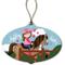 Show in main carousel: Custom Personalization Solutions Christmas Brunette Girl Riding Her Horse Personalized Christmas Tree Ornament slide 1 of 4