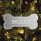 Show in main carousel: Custom Personalization Solutions Christmas Dog Bone Personalized Mirrored Acrylic Ornament slide 2 of 5