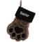 Show in main carousel: Custom Personalization Solutions Christmas Fur Paw Personalized Stocking, Dark Brown slide 1 of 3