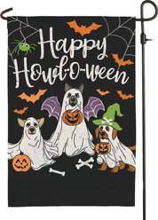 Custom Personalization Solutions Happy Howl-O-Ween Garden Flag, Black slide 2 of 4