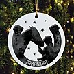 Show in main carousel: Custom Personalization Solutions Horse & Rider Personalized Christmas Tree Ornament slide 2 of 4