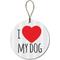 Show in main carousel: Custom Personalization Solutions Christmas I Love My Dog Personalized Christmas Tree Ornament slide 4 of 4