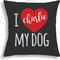 Show in main carousel: Custom Personalization Solutions I Love My Dog Personalized Throw Pillow slide 1 of 4