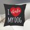 Show in main carousel: Custom Personalization Solutions I Love My Dog Personalized Throw Pillow slide 2 of 4