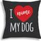 Show in main carousel: Custom Personalization Solutions I Love My Dog Personalized Throw Pillow slide 3 of 4