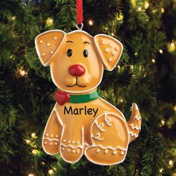 Custom Personalization Solutions Personalized Gingerbread Dog Ornament slide 2 of 4