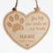 Show in main carousel: Custom Personalization Solutions Christmas Pet Memorial Wooden Personalized Christmas Tree Ornament slide 3 of 5