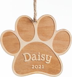 Custom Personalization Solutions Christmas Special Dog Personalized Wood Ornament slide 2 of 4