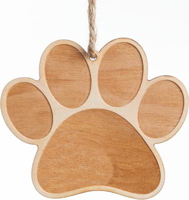 Show full view: Custom Personalization Solutions Christmas Special Dog Personalized Wood Ornament slide 4 of 5