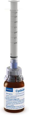 Show full view: Cyclavance (cyclosporine modified oral solution) for Dogs, 100-mg/mL, 15-mL slide 5 of 6