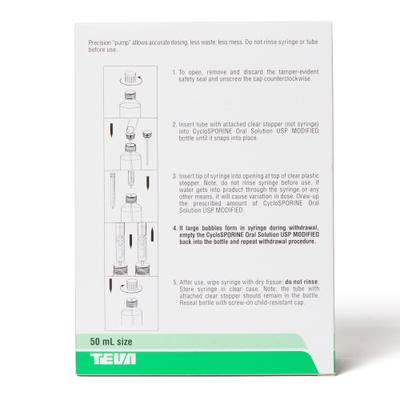 Show full view: Cyclosporine (Generic) Modified Oral Solution, 100mg/mL, 50mL slide 4 of 7