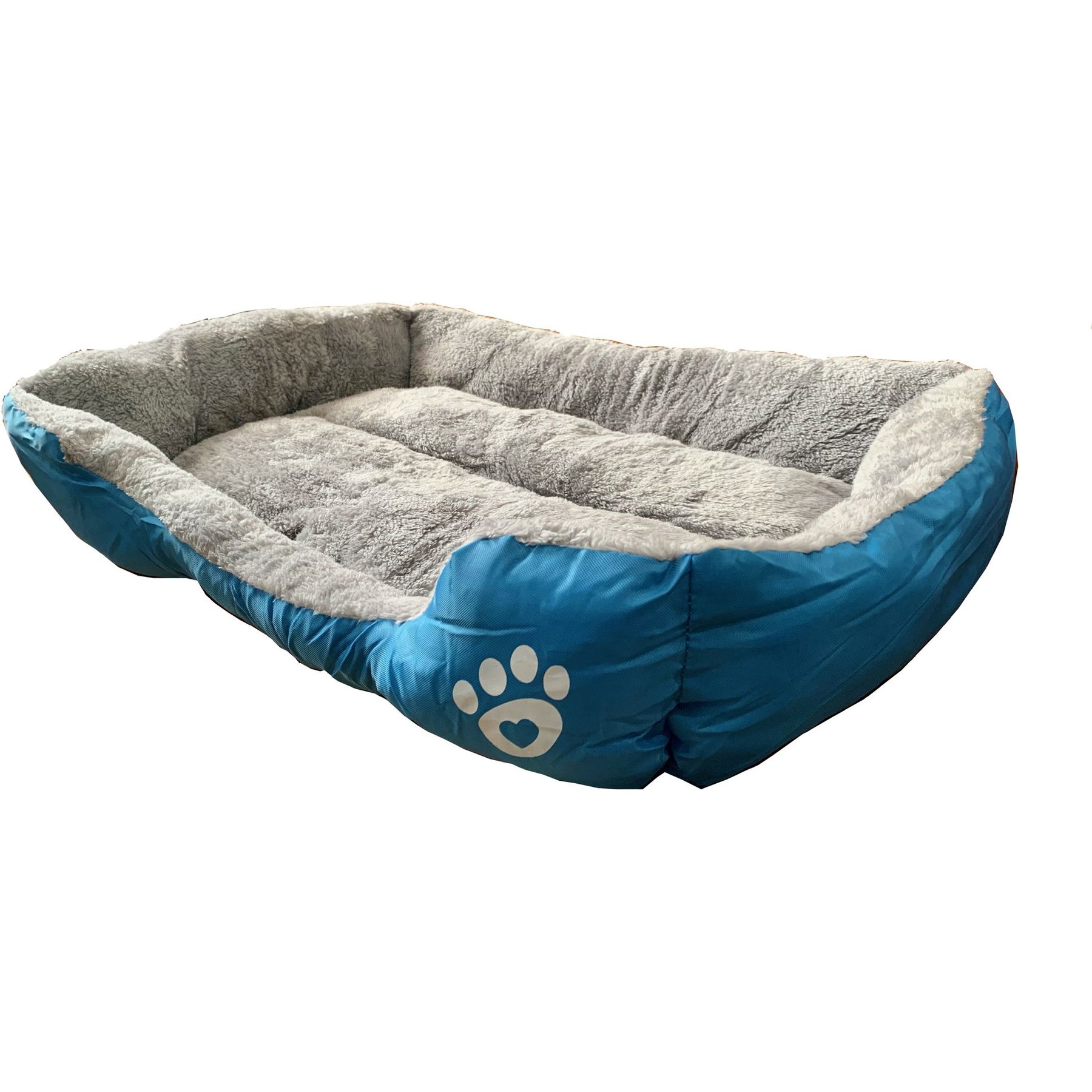 D-Art Collection Dog & Cat Bed, Blue, X-Large