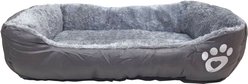 D-Art Collection Dog & Cat Bed, Grey, Medium