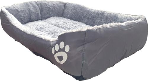Show full view: D-Art Collection Dog & Cat Bed, Grey, Medium slide 2 of 3