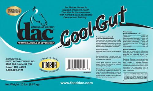 Show full view: DAC Cool Gut Gastric Digestive Powder Horse Supplement, 5-lb bag slide 2 of 2
