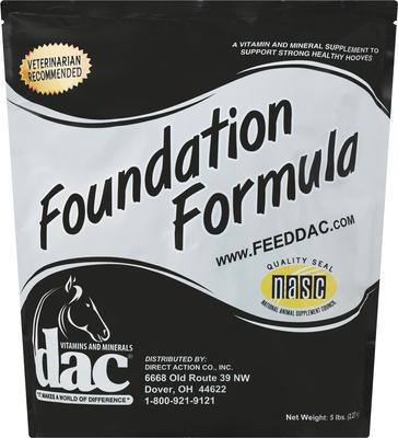 Show full view: DAC Foundation Formula Hoof Health Powder Horse Supplement, 5-lb bucket slide 1 of 3