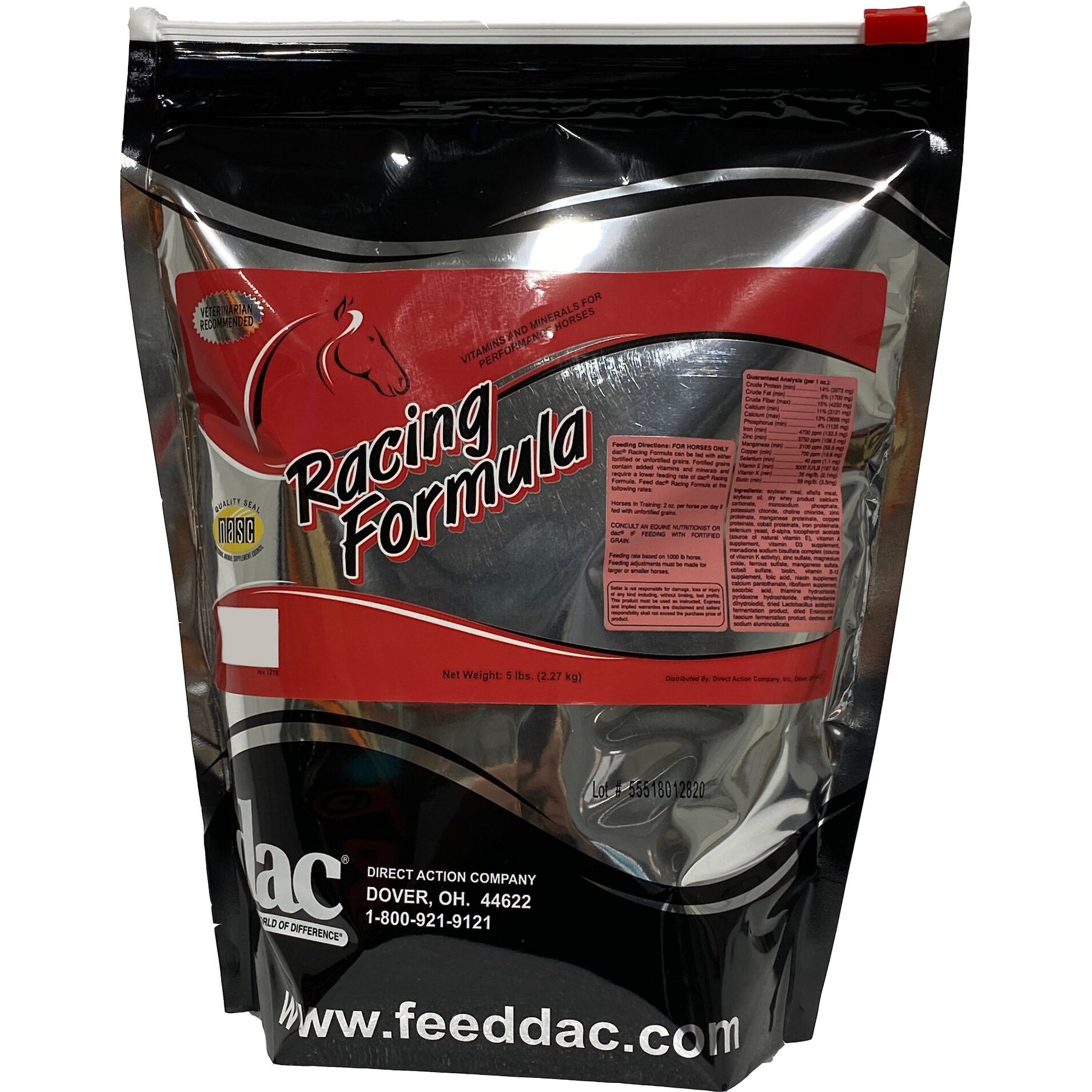 DAC Racing Formula Performance Powder Horse Supplement, 5-lb bucket